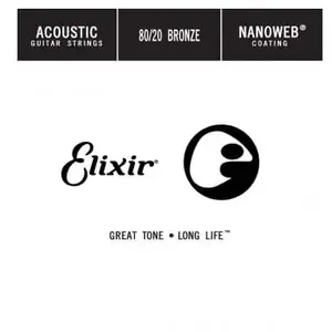 Corde au détail guitare acoustique Elixir Nanoweb 039 - 15139