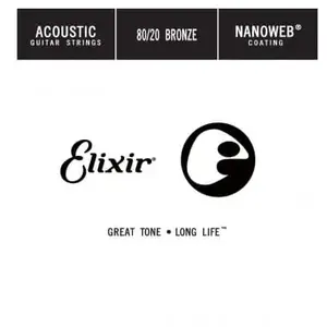 Comparateur de prix : . Corde au détail guitare acoustique Elixir Nanoweb 024.15124.