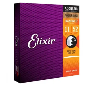 Comparateur de prix : Elixir Elixir 16027 Nanoweb Cordes Pour Guitare Folk Custom Light