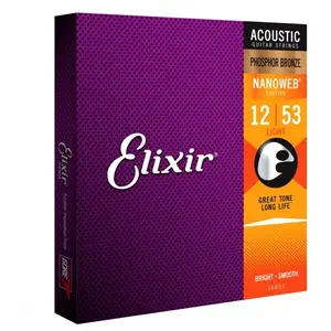 Comparateur de prix : Elixir 16052 phospore bronze - Jeu cordes Guitare acoustique 12-53