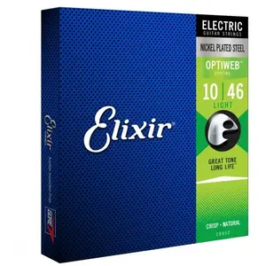Comparateur de prix : Elixir Optiweb 19052 - Jeu de cordes guitare électrique 10-46