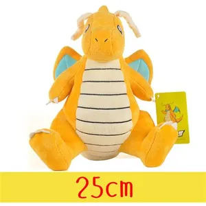 Peluche Pokémon Dragonite Tomy 25 cm - Jaune pas cher