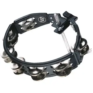 Comparateur de prix : LP Latin Percussion Cyclops Tambourine Steel Jingles Black Mountable