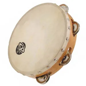 Comparateur de prix : Latin Percussion CP378 Tambourinee en bois 8'' avec peau Beige