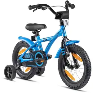 PROMETHEUS BICYCLES® Vélo enfant HAWK 14 pouces, bleu/noir pas cher