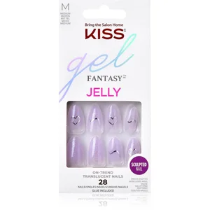 Comparateur de prix : KISS Gel Fantasy Jelly Color Faux ongles One Day Jelly 28 pcs