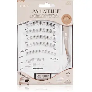 Comparateur de prix : KISS Lash Atelier Natural Kit d'extensions de cils pré-positionnés ave...