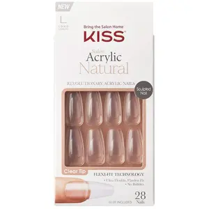 Kiss - Manucure - Faux ongles Long Lenght Acrylic Natural pas cher