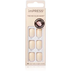 Comparateur de prix : KISS imPRESS The No Glue Mani Short Faux ongles Point Pink 30 pcs