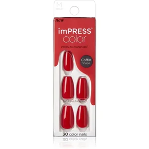 Comparateur de prix : KISS imPRESS Color Medium Faux ongles Reddy or Not 30 pcs