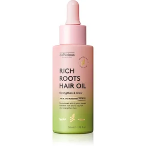 delhicious RICH ROOTS AMLA & ROSEMARY HAIR OIL huile hydratante et apa...