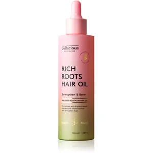 Delhicious, Rich Roots Amla & Rosemary Hair Oil (100ml), olej na vlasy pas cher