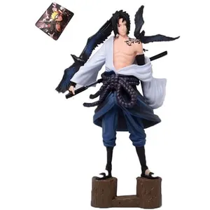 Non communiqué Figurine Naruto Uchiha Sasuke 27cm avec tapis de souris Naruto pas cher