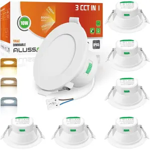 ALUSSO Lot de 6 Spots Encastrables LED Dimmables, 230 V, 10 W, IP65, B...Vendu parjoybuy