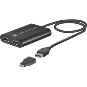 Comparateur de prix : SoNNeT Adaptateur DisplayLink USB vers Dual DisplayPort 1.2 4K - USB3-DDP4K