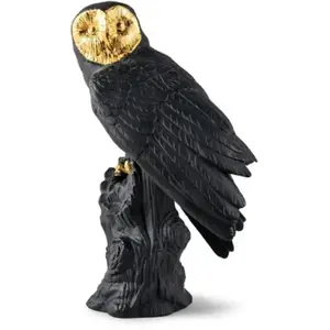 Lladró OWL (BLACK-GOLD)