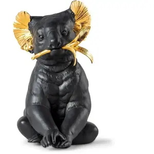 Lladró KOALA BLACK/GOLD - LIMITED EDITION