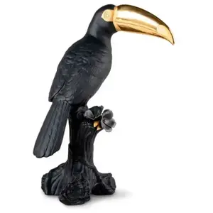 Lladró TOUCAN BLACK/GOLD - LIMITED EDITION