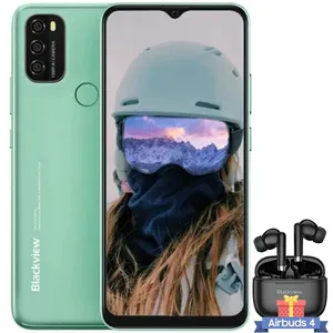 Blackview Blackview A70 Pro Smartphone 4G Débloqué 6.52" 32Go Android 11 5380mAh Vert avec Airbuds 4(Noir)
