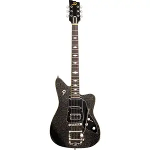 Duesenberg Paloma Black Sparkle guitare électrique avec housse Duesenb...