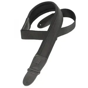 Accessoires guitares LEVY'S NEOPRENE NOIR 6.35 CM Sangles et courroies