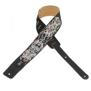 Levy's MS1P-005 - Sangle en daim motifs abstraits imprimés - Design 005