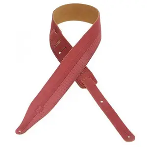 Levys MS17T09 Sangle Daim Motifs Gravés "Design" Burgundy