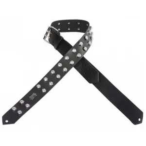 Levys PM28-2N Sangle Cuir Écrous En Metal Black
