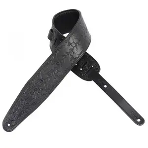 Levys PM44T01 Sangle Cuir Gravée Country Style Black