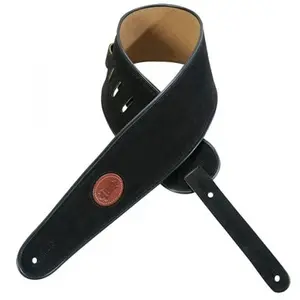 Comparateur de prix : Levy's MSS3-4-BLK - Sangle daim extra-large avec logo Levy's estampé - Black