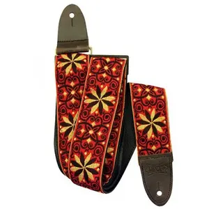 Comparateur de prix : Levys Leathers M8HTV-021 sangle de guitare tissée avec motifs - rouge vintage