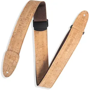Comparateur de prix : Levys Leathers MX8-NAT sangle de guitare en liège et coton - naturel