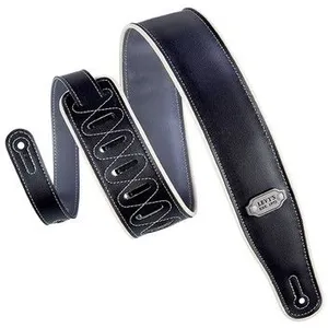 Levy's M26VCP-BLK - Sangle Guitare Vinyle Black