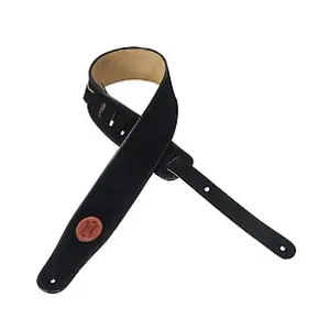 Comparateur de prix : Levy's MSS3-BLK Standard Suede- sangle guitare daim 6,3 cm