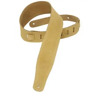 Comparateur de prix : Levy's Levys Leathers MS26-TAN sangle de guitare en suède, couleur brun clair
