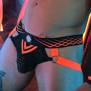Jockstrap REVOLUTION Breedwell Orange neon XXL pas cher