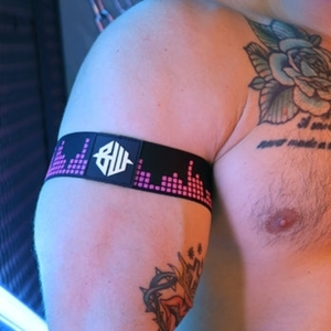 Brassards EQUALIZER Breedwell Noir-Rose Neon L/XL