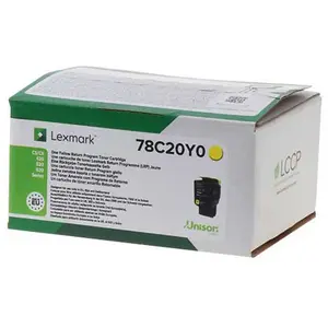 Lexmark - 78C20Y0 - 1400 pages - Jaune - 1 pièce(s) (78C20Y0) pas cher
