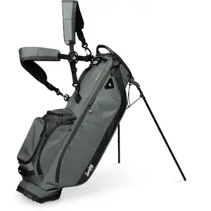 Sunday Golf Ryder Sac de Golf léger avec Fermeture éclair étanche, 7 Poches spacieuses, Porte-Gants Velcro et Capuche de Pluie. Sac de Golf idéal pour jusqu'à 14 Clubs, Vert NuitVendu parall4golf