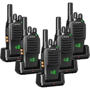 Comparateur de prix : Retevis H777H Talkie Walkie Professionnel, Longue Portée Affichage Caché LED, Lisibilité, Alarme d'urgence, VOX, Type-C (5 Pièces)