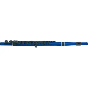 Comparateur de prix : Nuvo Student Flute - Flûte Traversière En Plastique Avec Tête Droite Bleu Métallique Et Noire