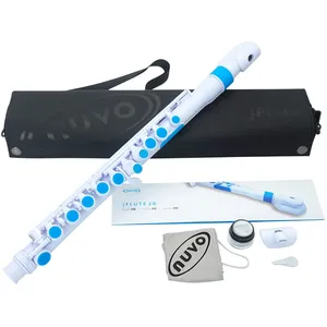 Comparateur de prix : Nuvo Jflute 2.0 Fl?Te Traversi?Re Pour Enfants, Blanc-Bleu