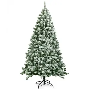 Giantex Arbre de Noël Artificiel Enneigé 180CM avec 928 Branches Aigui... pas cher