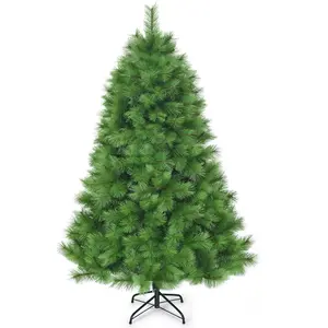 Costway COSTWAY Sapin de Noël Artificiel 180 cm avec 586 Branches et S... pas cher