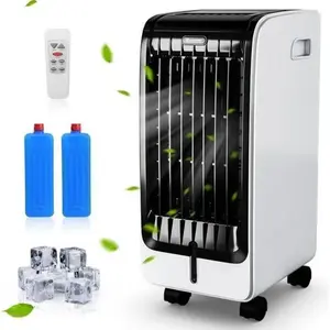 GIANTEX Climatiseur Mobile 4 en 1 Télécommandé-3 Modes+3 Vitesses-Rafraîchisseur d’Air -Ventilateur Minuterie 8H-Réservoir d'Eau 6LVendu parcdiscount