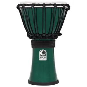 Toca TFCDJ-7MG Freestyle Colorsound djembé 7'' vert métallisé pas cher