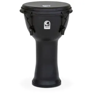 Comparateur de prix : Toca SFDMX-12BM Freestyle Djembé accordage à tirants 12'' Noir Mamba