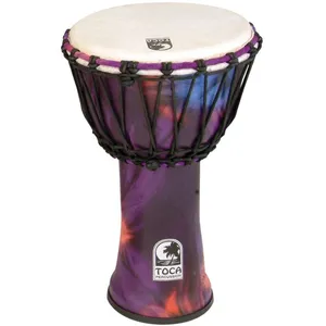 Toca Toca Sfdj-9wp Synergy Freestyle Djembe Woodstock Purple 9 Pouces