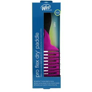 Wet Brush Pro Flex Dry Brosse à cheveux plate, noir, lot de 1 pas cher