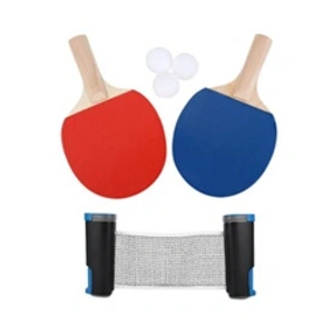 Set de tennis de table Raquette Filet Ping-pong Palettes et Balles pas cher